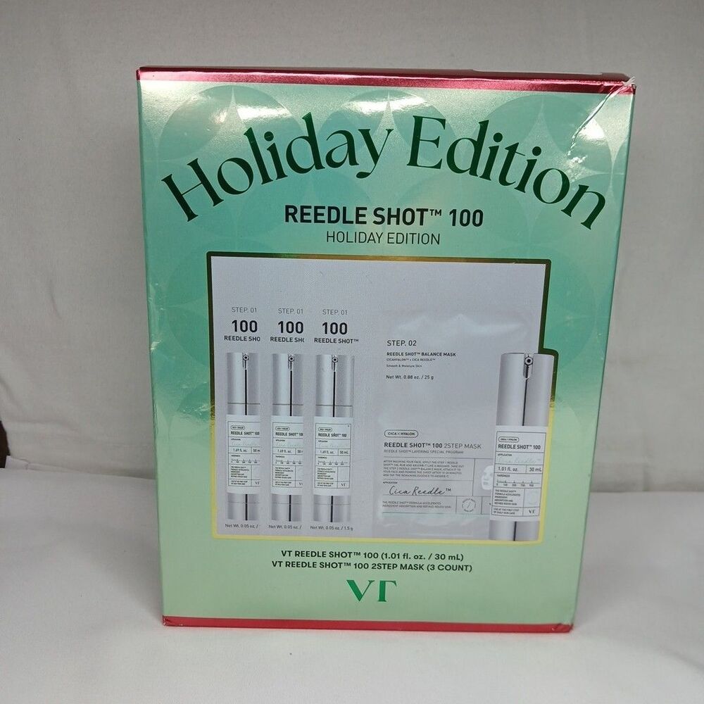 VT Cosmetics Reedle Shot 100  Set - 4pc NEW SEALED Exp 6/28